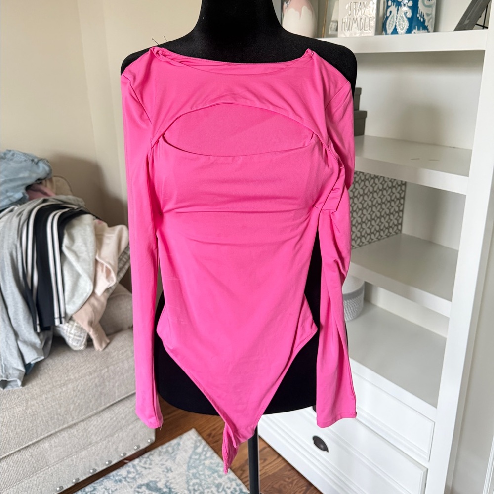 Vibrant Pink Women's Bodysuit
